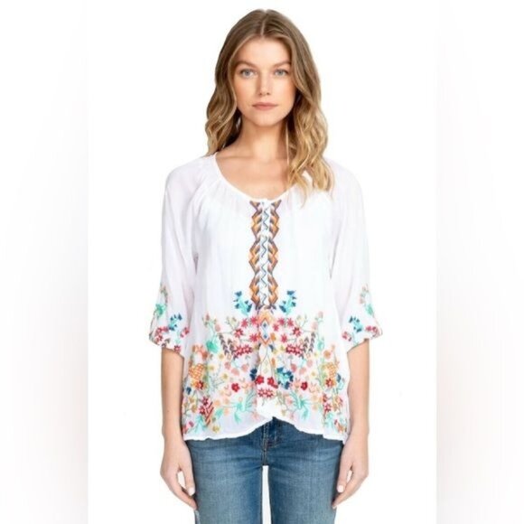 Johnny Was Sarah embroidered Multicolor louse style C16319-2 size XSmall - Picture 1 of 5